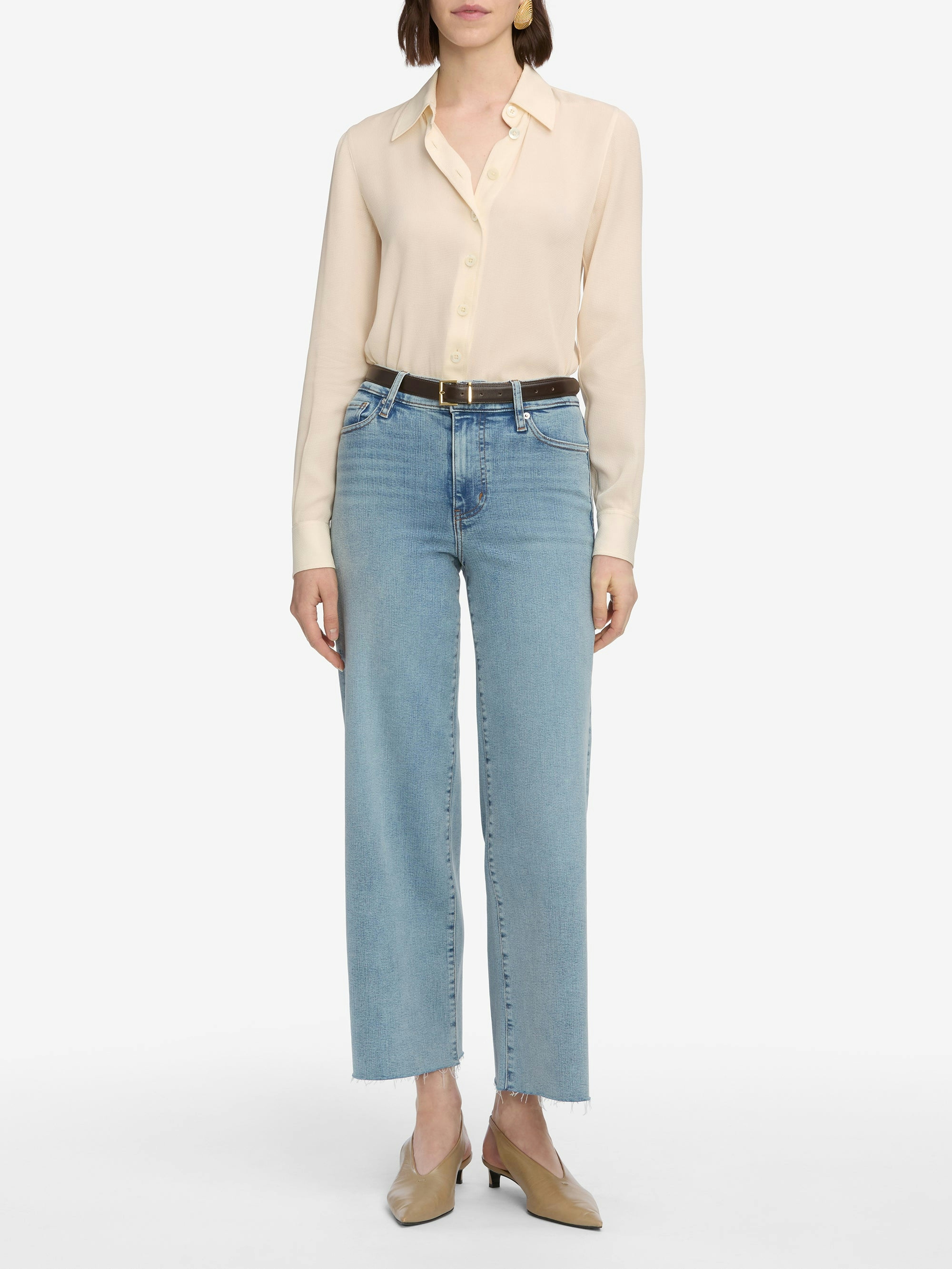 jeans full front view